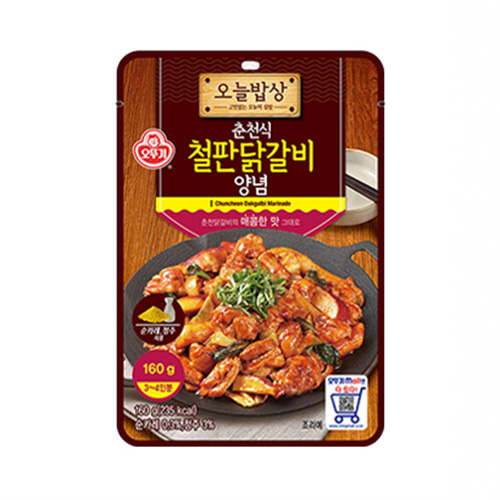 오늘밥상 춘천식철판닭갈비양념 160G