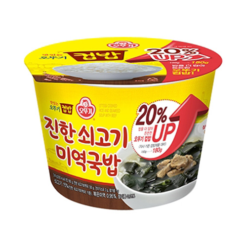 컵밥 진한쇠고기미역국밥(증량) 314G