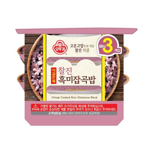 오뚜기밥 식감만족 찰진흑미잡곡밥 (210GX3)