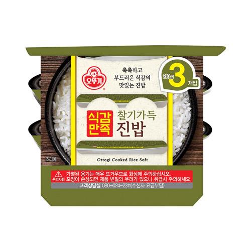 오뚜기밥 식감만족 찰기가득진밥 (210GX3)